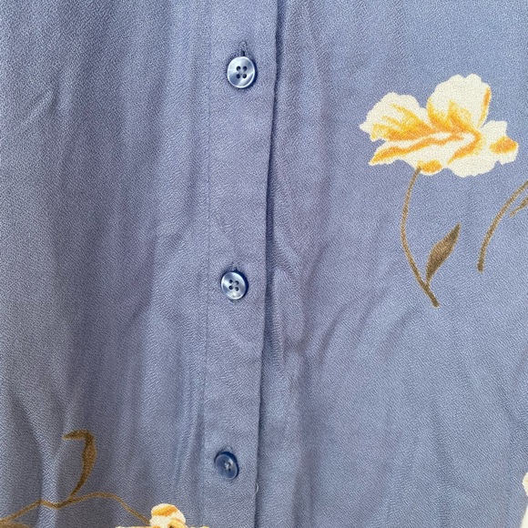 Volcom High Low Button Up Floral Sun Dress - Picture 6 of 7